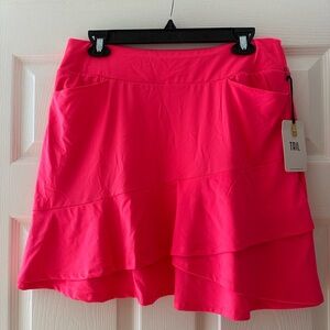 NWT Tail Diva Pink Laurel Ruffled Athletic Skort - M